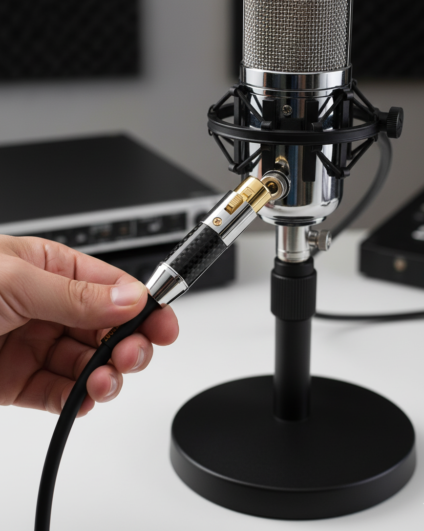 Microphone Cable + 1/4" Adapter [15ft/4.5m]