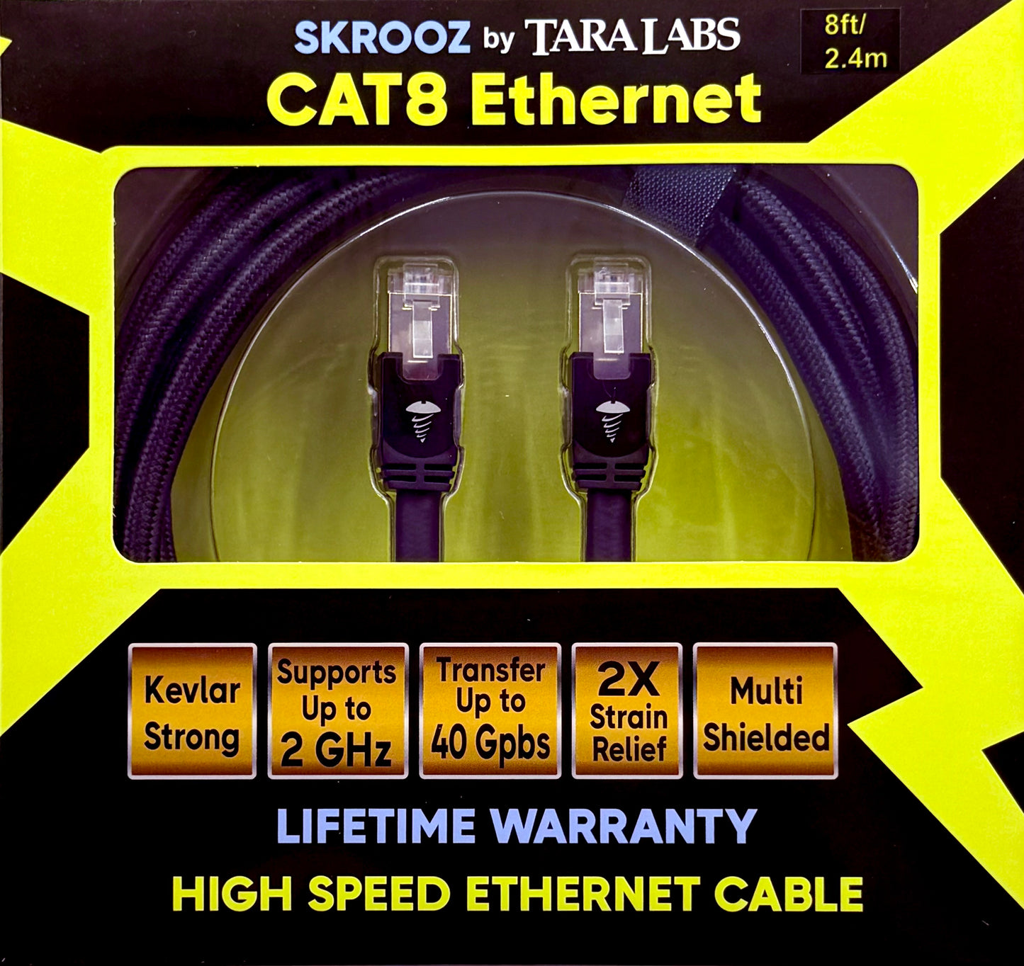 CAT8 Ethernet Cable  [8ft/2.4m]