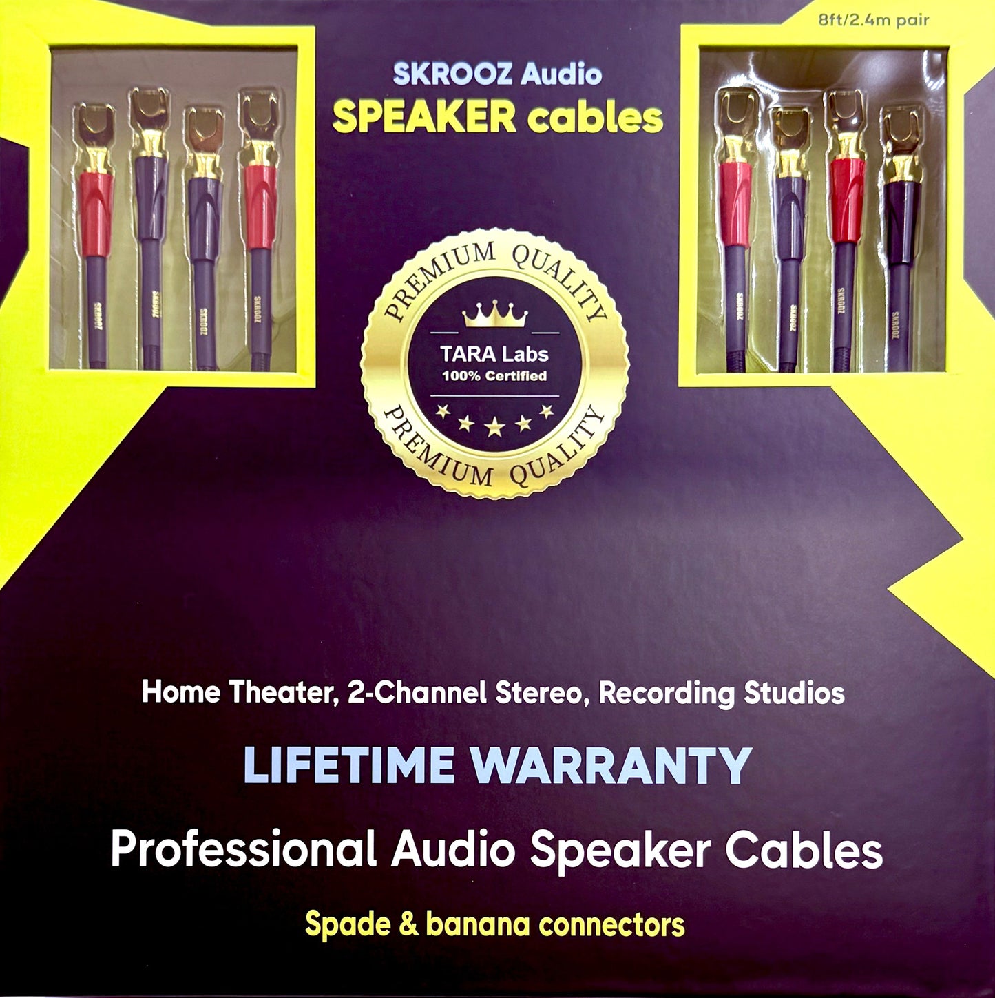 Speaker Cable  [8ft/2.4m]